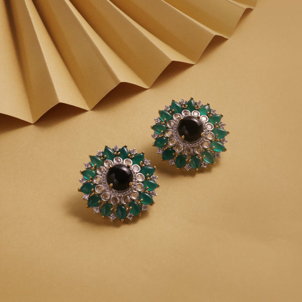 Emerald & Diamond Earrings