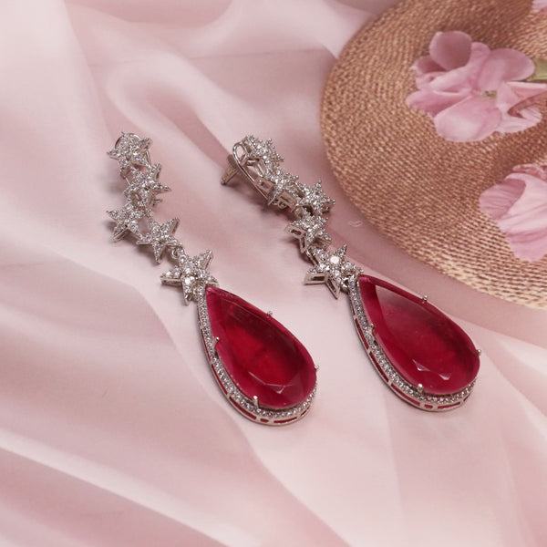 Ruby Chandelier Earrings