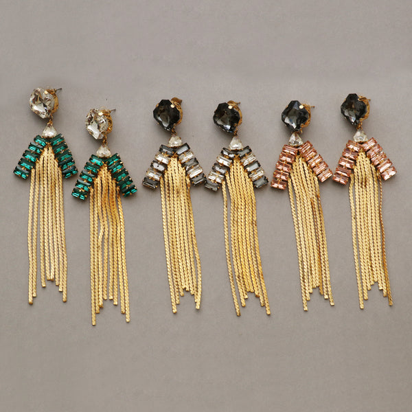 CHAIN TASSEL EARRINGS