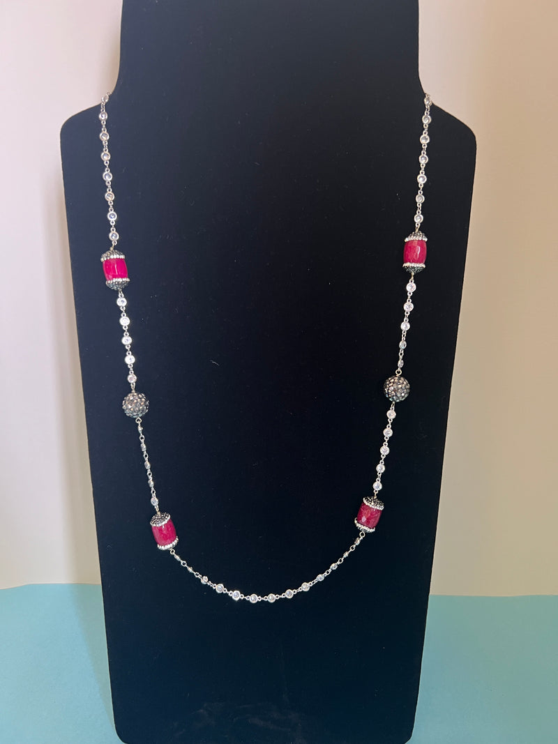 Diamanté Chain with shimmer beads