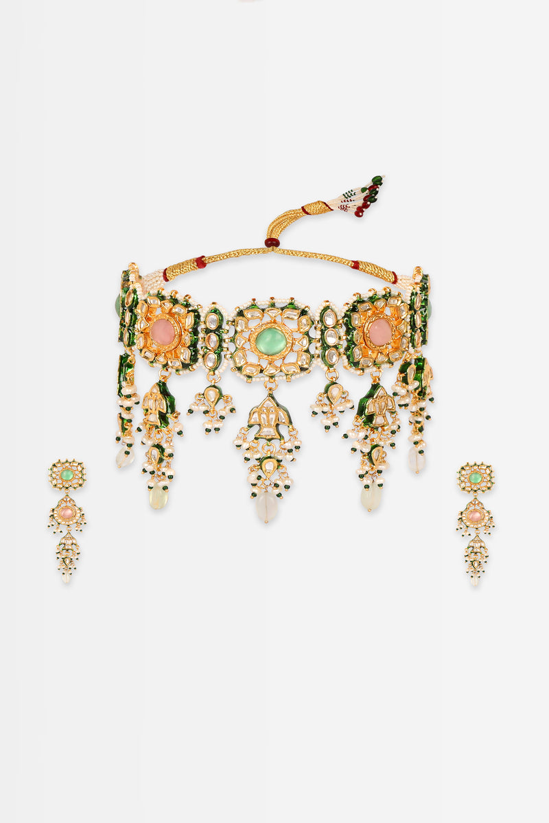 Zeenat Choker with Earrings