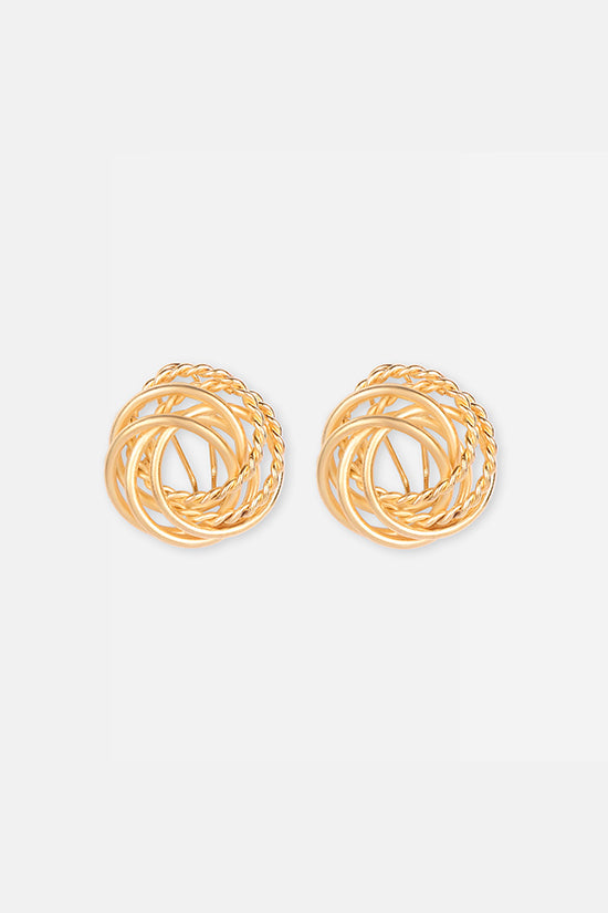 Gold Knot Studs