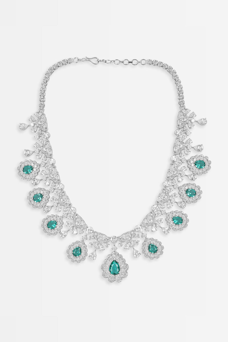 Emily Neckpiece with Earrings, Ring & Maangtikka