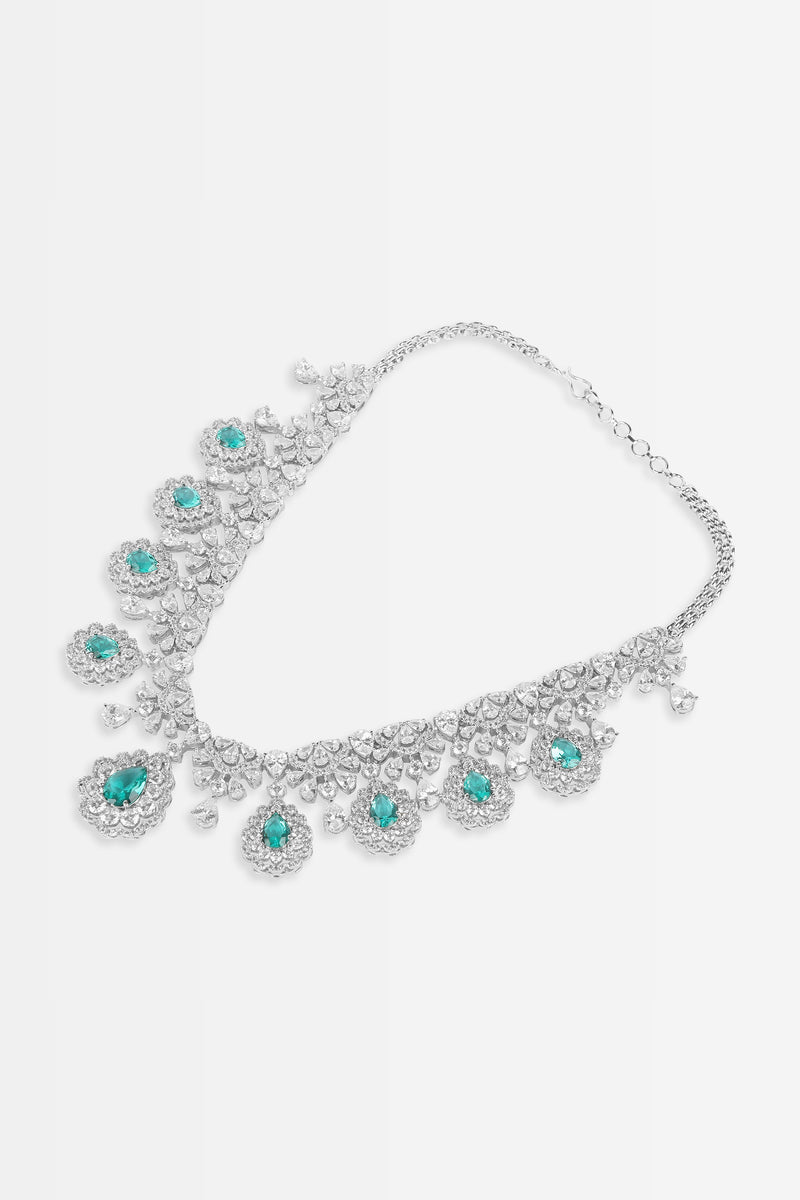 Emily Neckpiece with Earrings, Ring & Maangtikka
