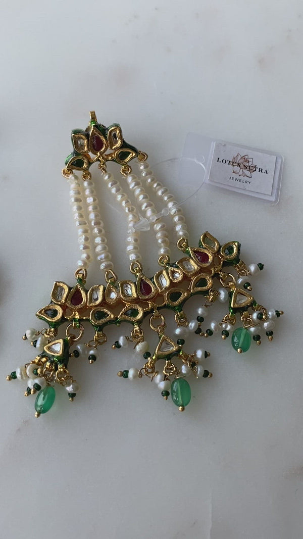 Pearl jhoomar earrings