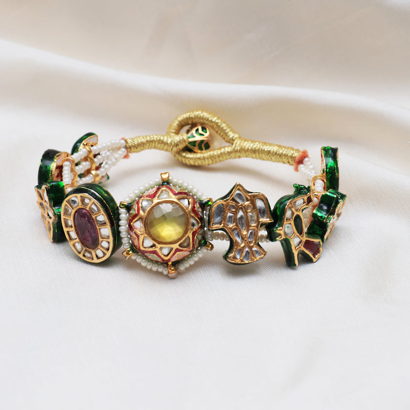 Polki pearl bracelet