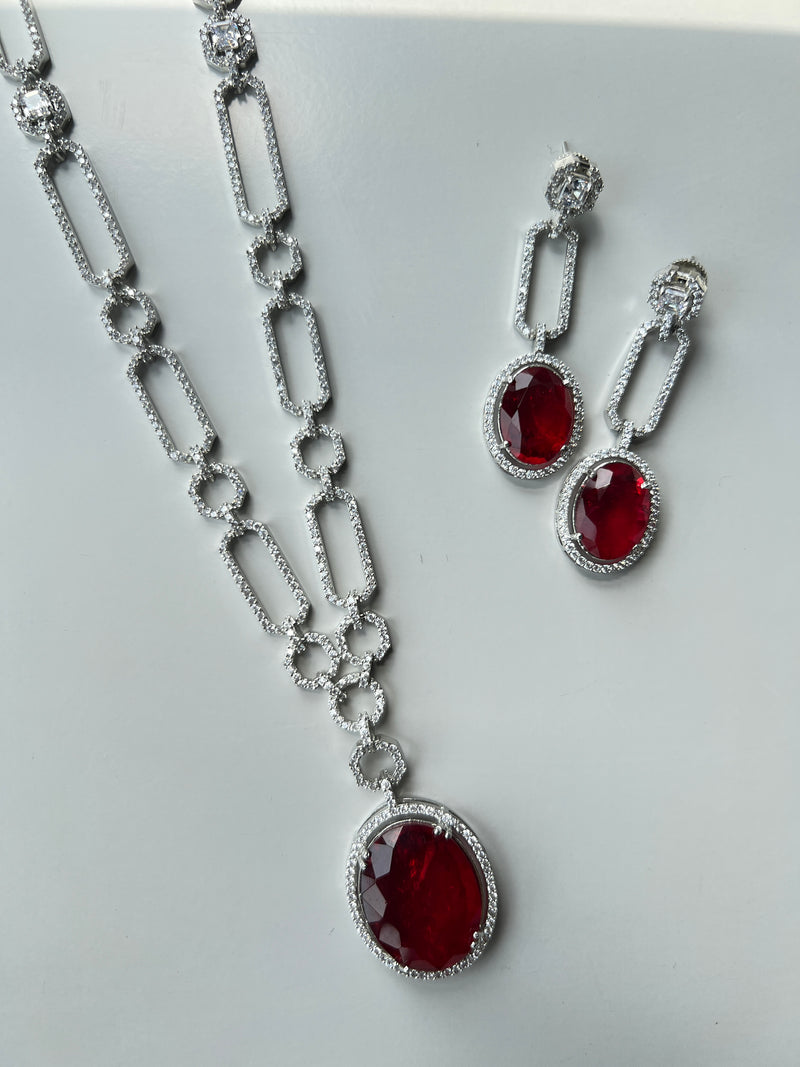 Diana Doublet neckpiece with earrings