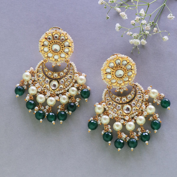Chand Chandbalis with Pearl Drops