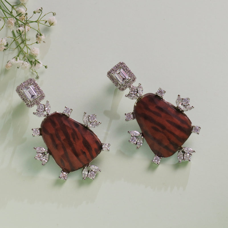 Natural stone earrings