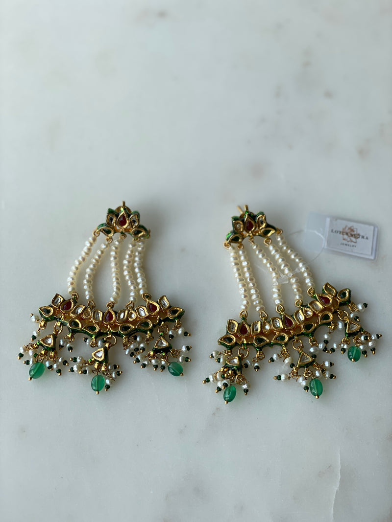 Pearl jhoomar earrings